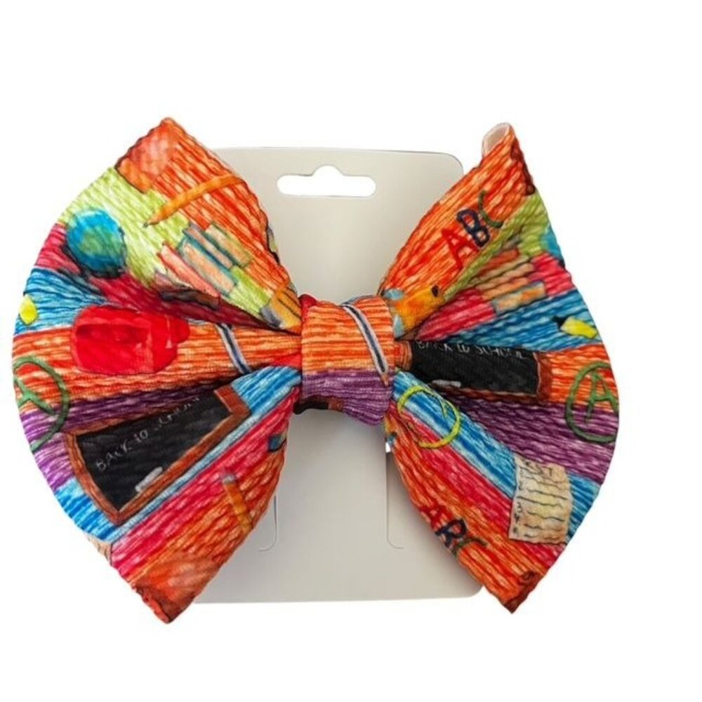 Back to School New 5" Hair Bow